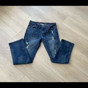 Women’s distressed denim jeans